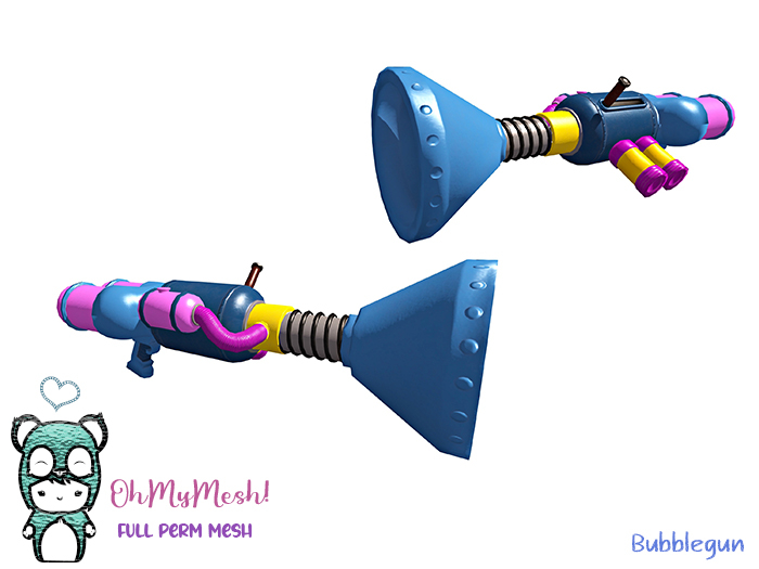 Second Life Marketplace OhMyMesh! Bubble Gun Full Perm Mesh